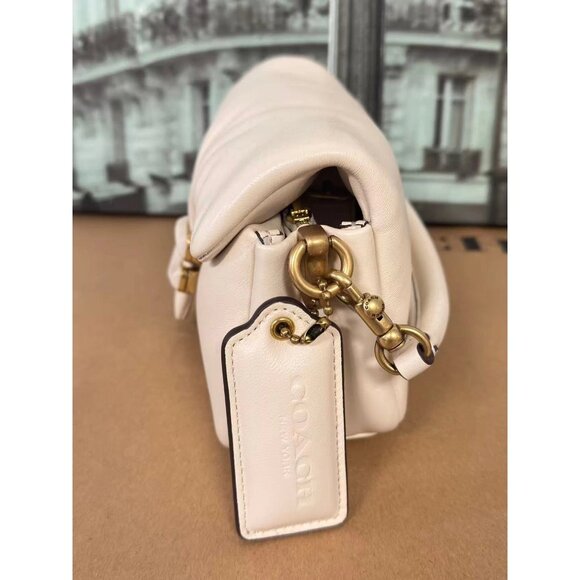 Coach CR703 Pillow Tabby Shoulder Bag 20 IN CHALK - Picture 5 of 8